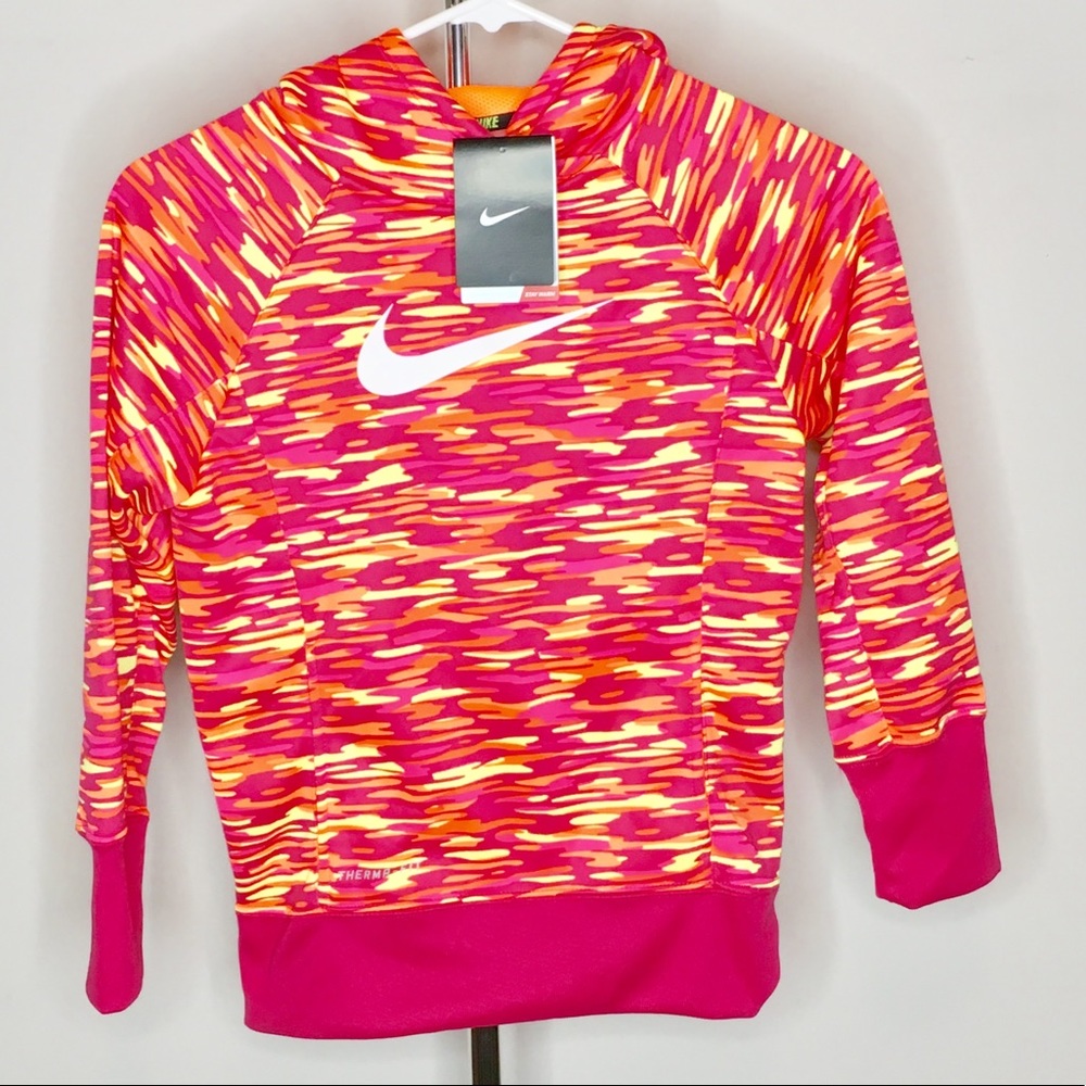 Nike Girls Bright Colors Thermafit Hoodie Small